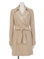 カラーエンブロトレンチCT/BLK