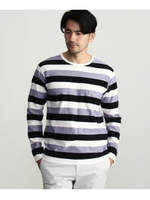 ワイドボーダーカットソー/ブラック(319)