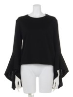 フレアスリーブトップス/ブラック