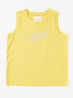 AlohaフロッキープリントTシャツ/YELLOW