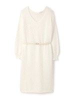 アンゴラ混ワンピース/ホワイト(031)