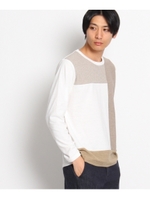 切替ジャージTシャツ/ベージュ(452)