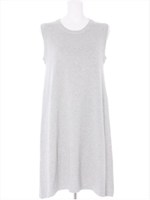 ノースリニットワンピ/ライトグレー