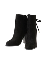 バックレースアップブーティ/BLACK