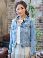 13.25oz セルヴィッチ DENIM ブロークン Gジャン/スーパーブリーチ