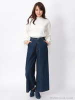 タックバギーデニム/インディゴブルー