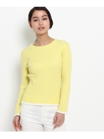 ベルスリーブリブニットトップス/ベビーピンク(071)