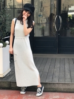 ニットセットビスチェワンピース/NAVY