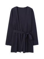 ◆大きいサイズ◆フラットシーマカーディガン/キャメル(040)