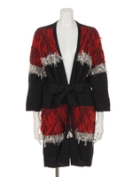 JACQUARD KNIT  GAWN/NAVY