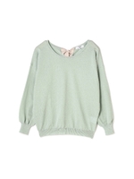 バックリボンハイゲージニット/ライトグリーン(130)