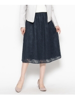 リーフレーススカート/ダークオレンジ(068)