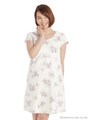 花柄サックワンピース/クロ