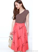 バックデザインあぜニット/濃ピンク