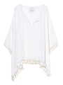 タッセルポンチョトップ/WHITE