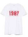 1987プリントTシャツ/RED