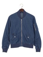 【タイムセール】デニムMA-1/デニム/ブルー