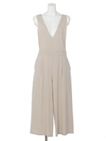 【MOOK掲載アイテム】Vネックオールインワン/L/BEG