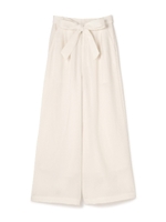 リボンベルト付きワイドパンツ/ネイビー(120)