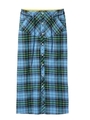 PLAID STRAIGHT LONG SKIRT/ライトブルー