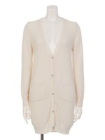 ミニループロングカーディガン/オフホワイト