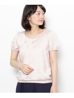 フロントタッククルーネックカットソー/ピンク系(070)