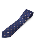 FRANCO BASSI シルクペイズリープリントネクタイ/ライトブルー(791)