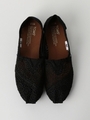 TOMS クロシェットスリッポン/BLACK