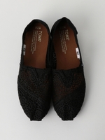 TOMS クロシェットスリッポン/BLACK