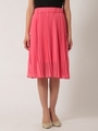 シフォンプリーツスカート/ピンク