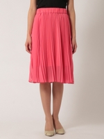 シフォンプリーツスカート/ピンク