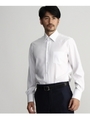 【シワになりにくい】ピンヘッドスーパードライレギュラーカラーシャツ/ホワイト(001)