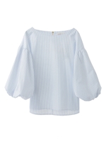 袖ボリュームスパンローンプルオーバー/オフホワイト