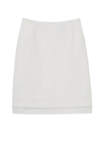 デザインレーススカート/BLACK