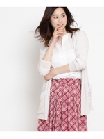 〔UVカット＆接触冷感〕ソフトガーゼカーディガン/ライトグリーン(021)