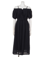 ストライプカットワークカシュOP/オレンジ