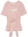 ベルト付プリントTシャツ/PNK