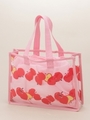 リンゴボーダープリントプールBAG/グリーン