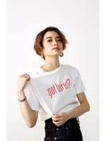 【AZUL by moussy】GOT BORED LOGO TEEMOOK番号93039/O/WHT