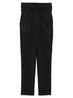 【emmi atelier】ベルト付きレースパンツ/BLK