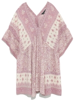 インディア小花プリントブラウス/ROSE