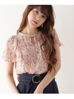 フラワーラッフルブラウス/オフホワイト(103)