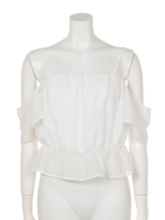 オフショルフリルSLV TOP/Multi_1