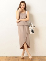 カットロングラップスカート/ハイショク