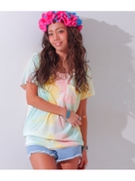 【anap mimpi】ムラ染めドルマンTシャツ/GRN