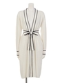 LINE KNIT GOWN/WHITE