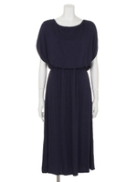 【ANAP】BACKドレープロングワンピース/NVY