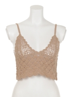 かぎ編みビスチェ/ブラック