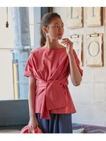 ウエストリボンプルオーバー/ラズベリーピンク(073)