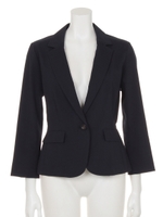 シアサッカーテーラードジャケット/オフホワイト